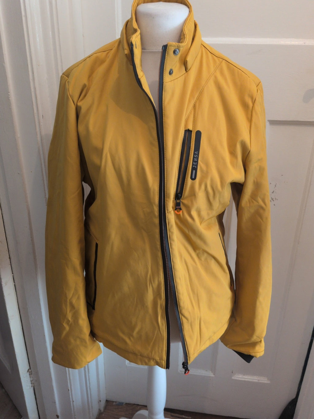 Large Yellow Fleece Lined Rain Coat