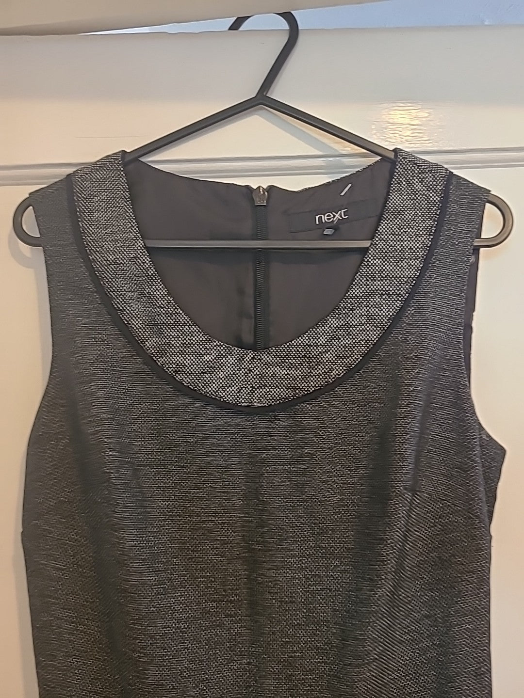 Ladies Next Size 6 Grey Scoop Neck Sleeveless Dress