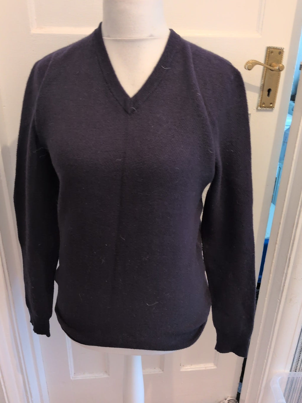 Hammond And Co Small Navy V Neck Pullover Jumper