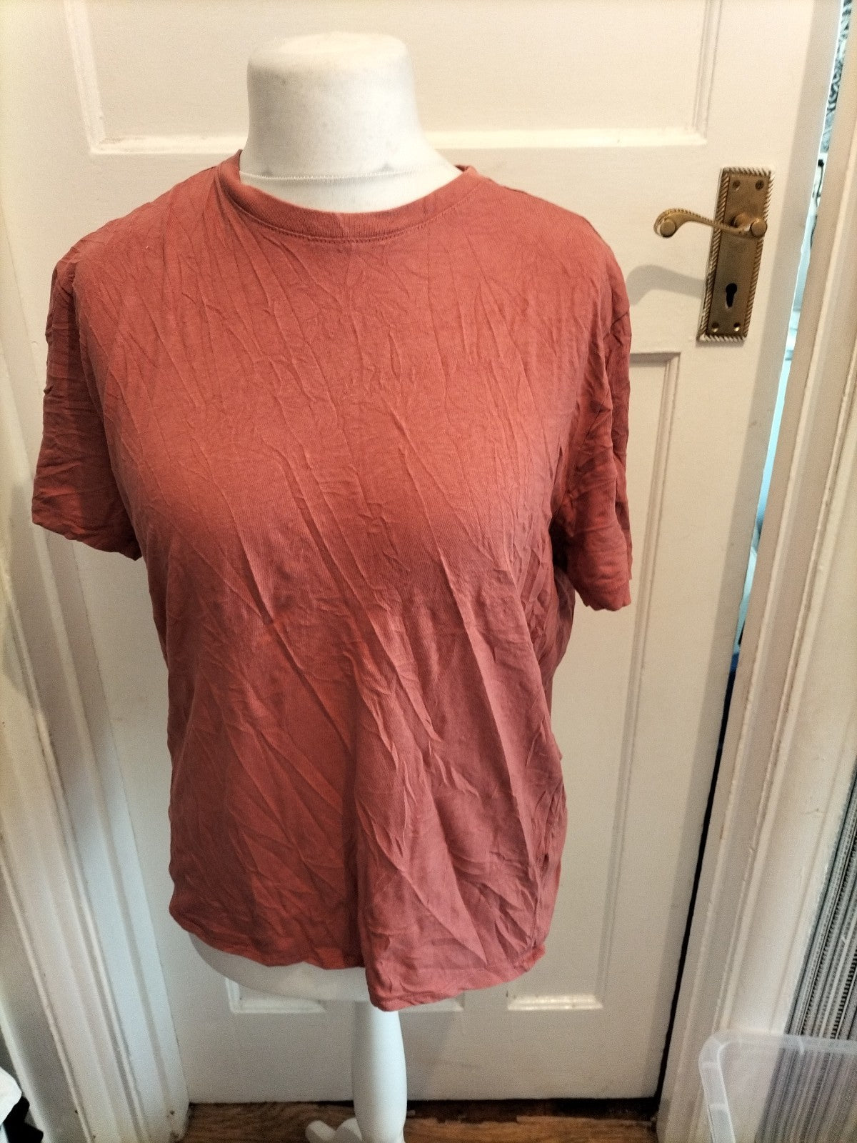 Primark Medium Regular Fit Rusty Brown Short Sleeve T-shirt
