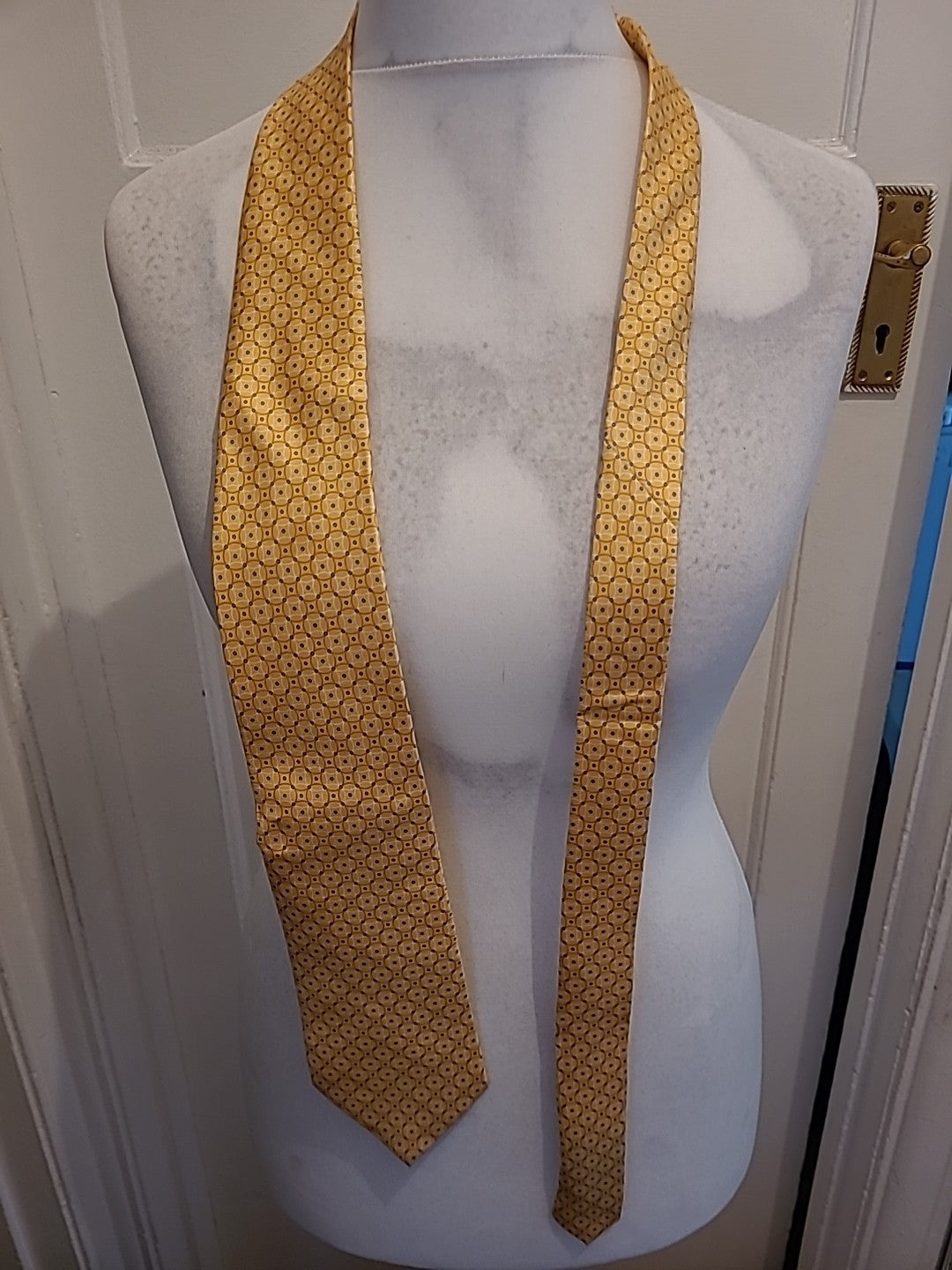 Marks And Spencer Yellow/Gold/Blue Tie