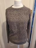 Mens Primark Size Medium Grey Fleck Ribbed Jumper