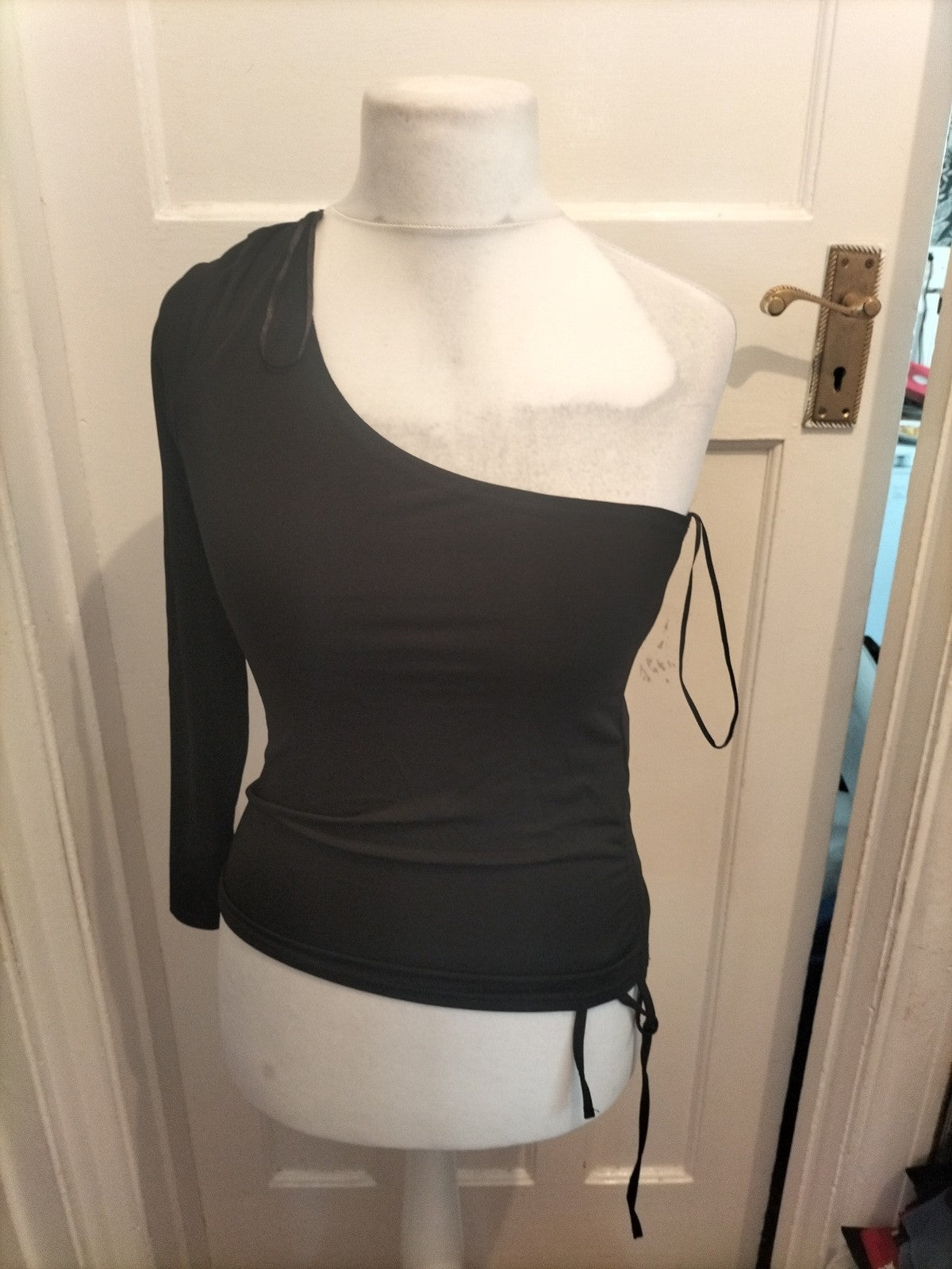Brand New Ladies New Look 14 Black Off The Shoulder Blouse
