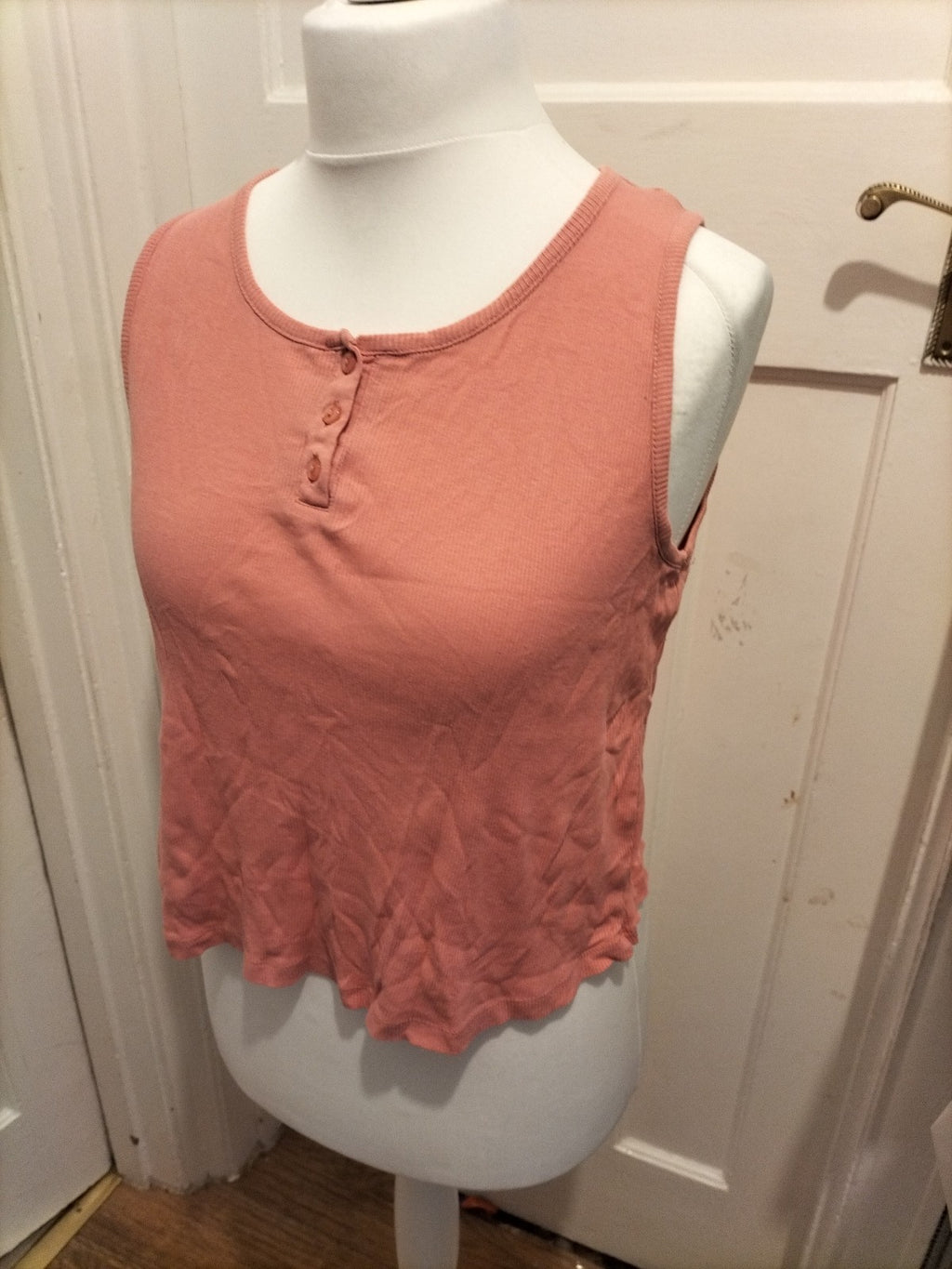 Ladies Love To Dream Size 12-14 Pink Sleeveless Pyjama Top