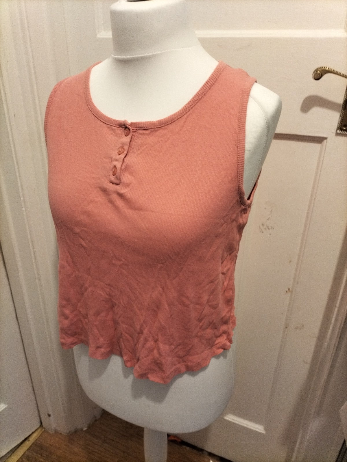 Ladies Love To Dream Size 12-14 Pink Sleeveless Pyjama Top