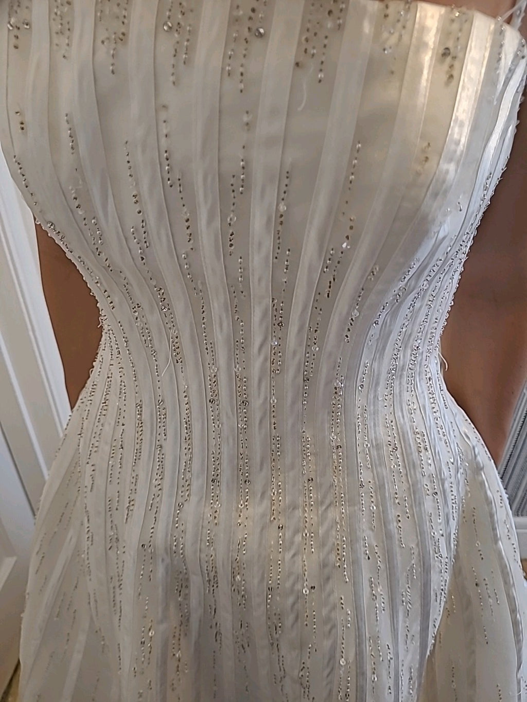 Ladies Wedding Gown Size 12 Benjamin Roberts Pale Ivory Beading/sequins