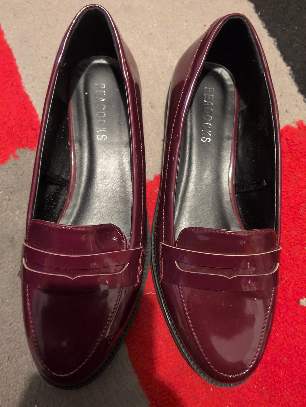 Ladies Peacocks UK 7 Purple Shoes