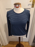 Ladies Tu Size Xl Activewear Long Sleeved Navy Blue Tshirt