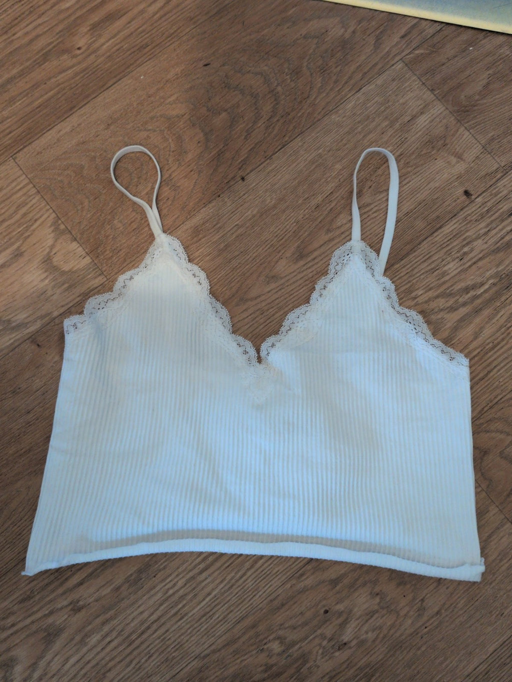 Primark Small White Frill Hem Bralette