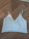 Primark Small White Frill Hem Bralette