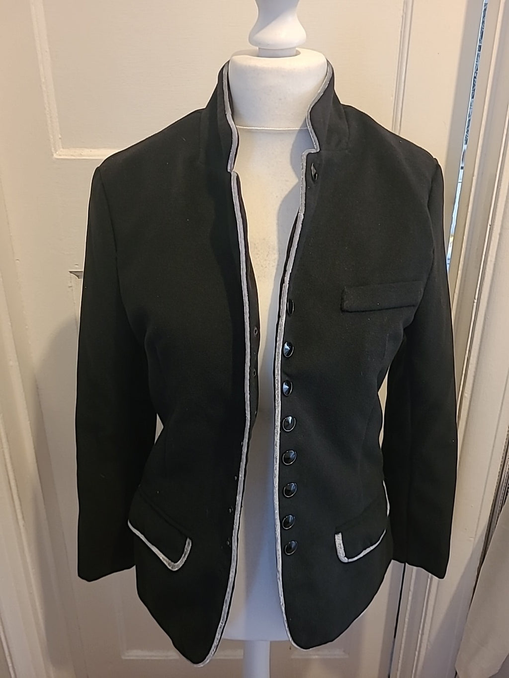 Brand New Large Black Lined Blazer