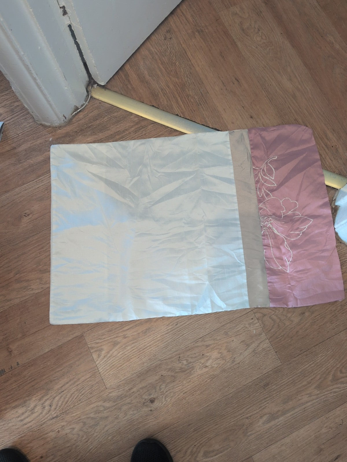 Pink And Cream Pillow Case