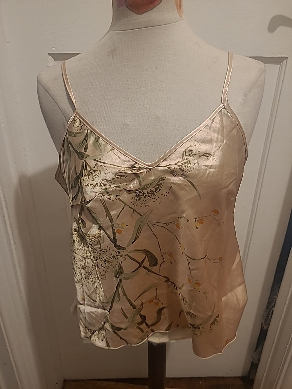 Ladies Size Large Pale Pink Strappy Pyjamas Top