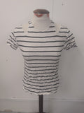 Ladies Topshop Size 8 Stripe T-shirt Short Sleeve