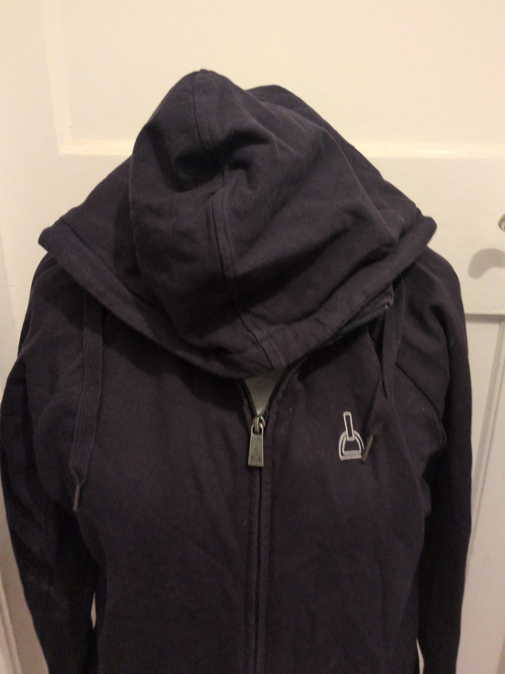 Ladies Brodelle Large Navy Full Zip Hoodie