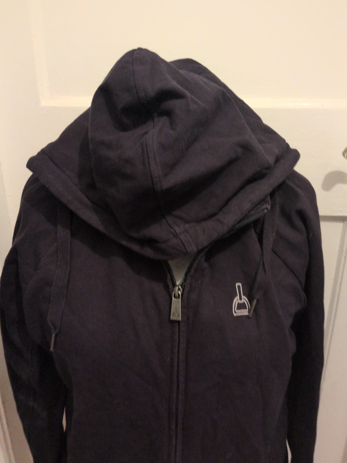 Ladies Brodelle Large Navy Full Zip Hoodie