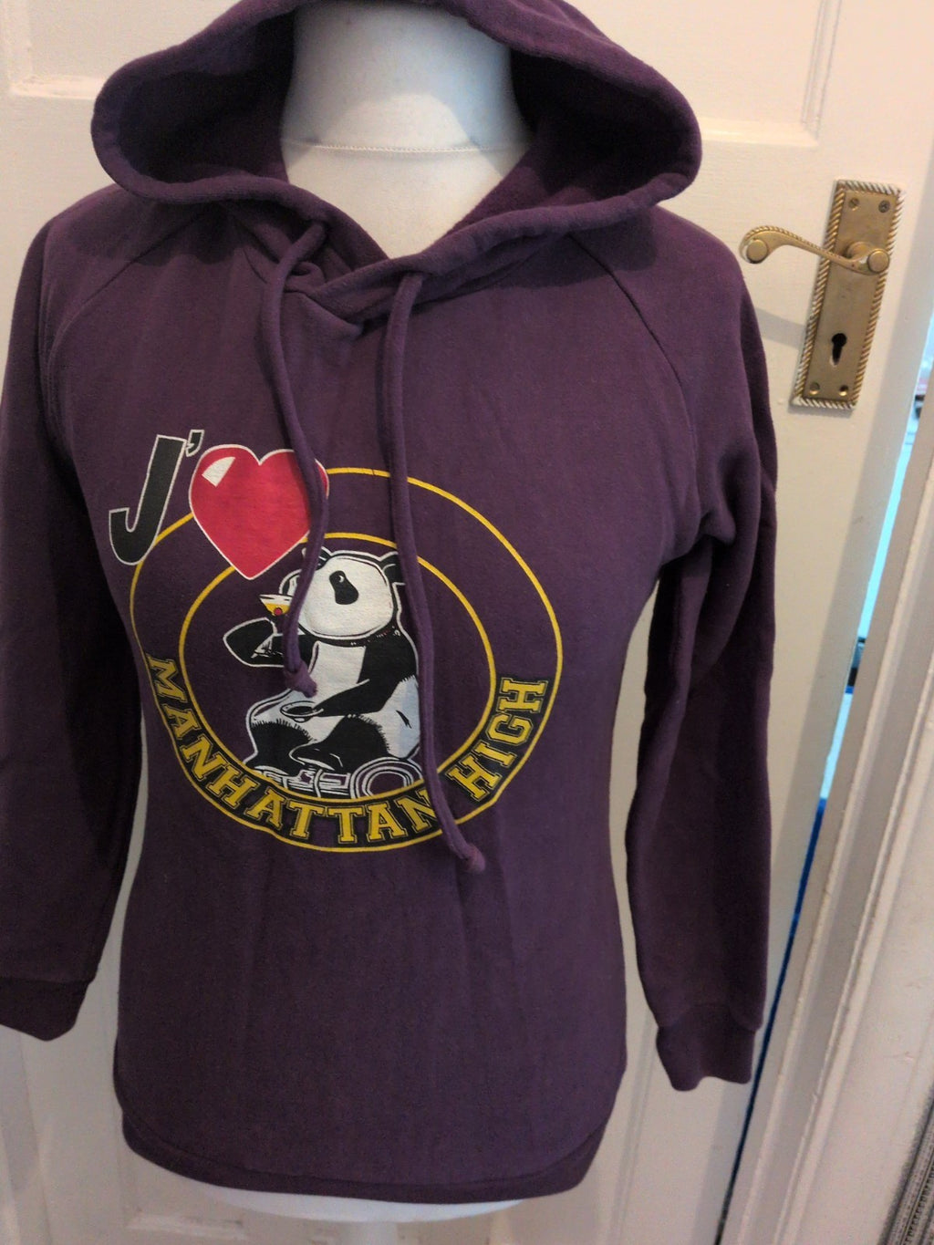 Oh Hoody Size 2 Panda Purple Pullover Hoodie