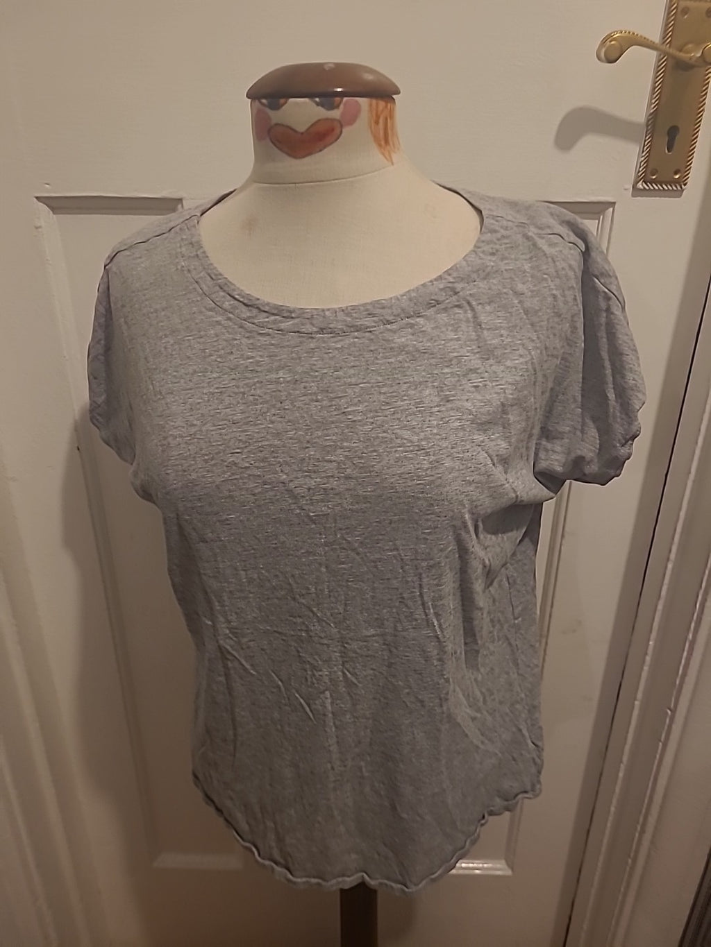 Ladies Next Size  14 Grey Cap Sleeve Tee
