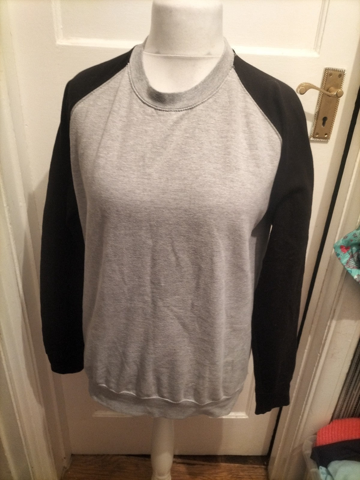 AWDIS Small Grey And Black Pullover Jumper