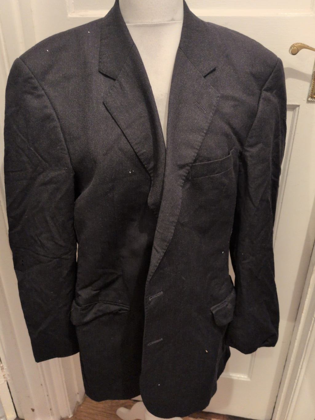 Marks And Spencer 46 Long Dark Charcoal Suit Jacket