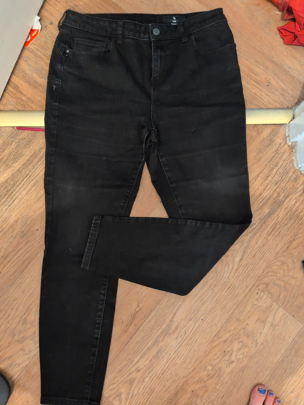 14short Skinny Black Jeans Tu