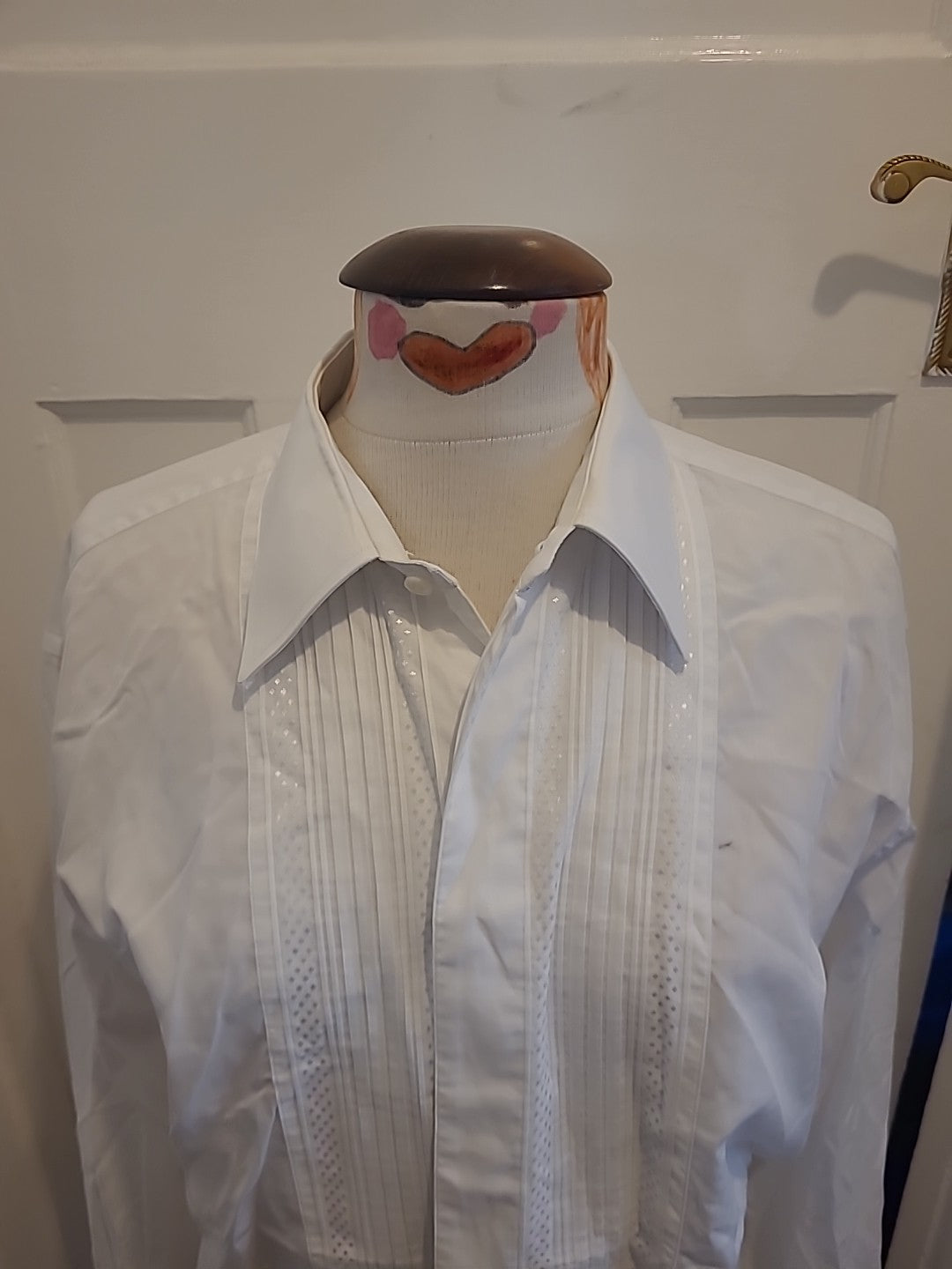 Mens Mark's And Spencer Size 16" Long Sleeve Shirt