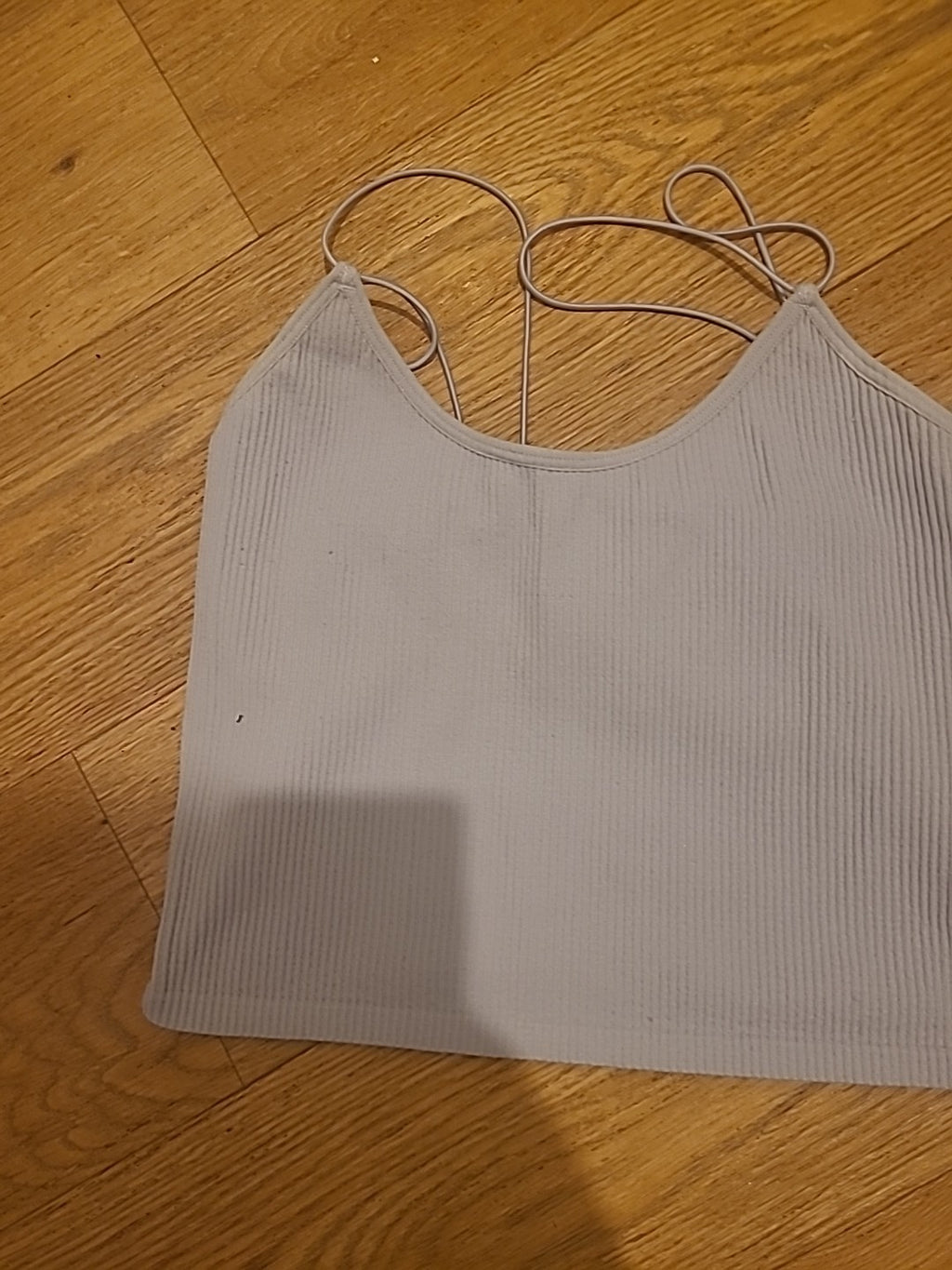 Ladies Zara Size XS Grey Ribbed Sleeveless Top