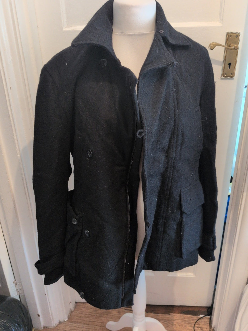 Monsoon Medium Black Lined Full Zip Jacket
