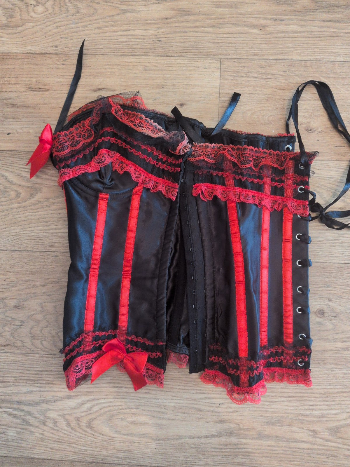 Medium Red And Black Corset