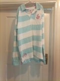 Girls Lazy Jacks 11-13 Years Striped Polo Tshirt