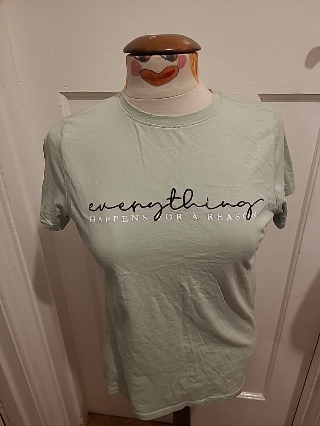Ladies New Look Size 8 Mint Print Short Sleeved Tshirt