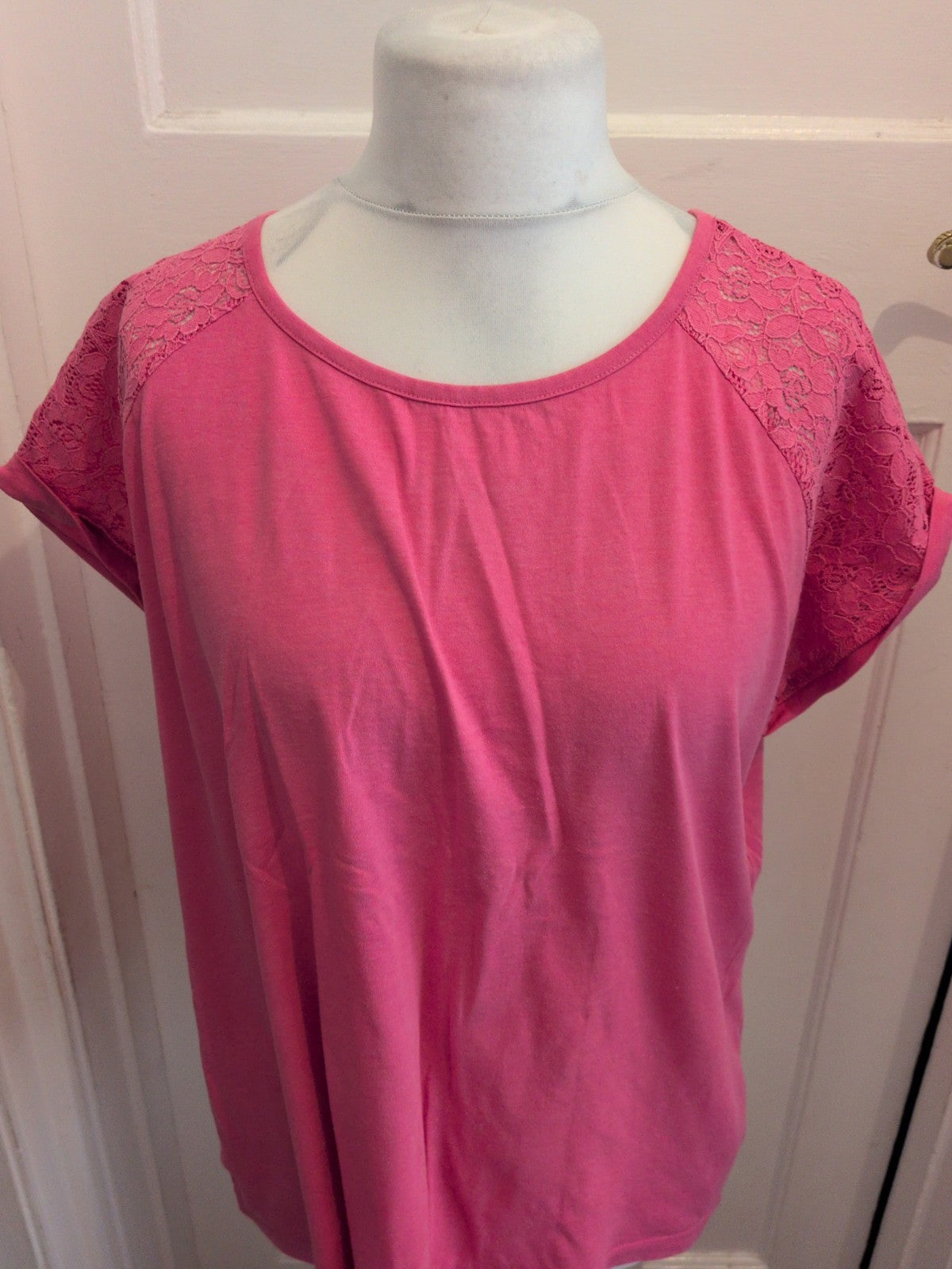 Love To Lounge 18-20 Pink Short Sleeve Pyjama Top