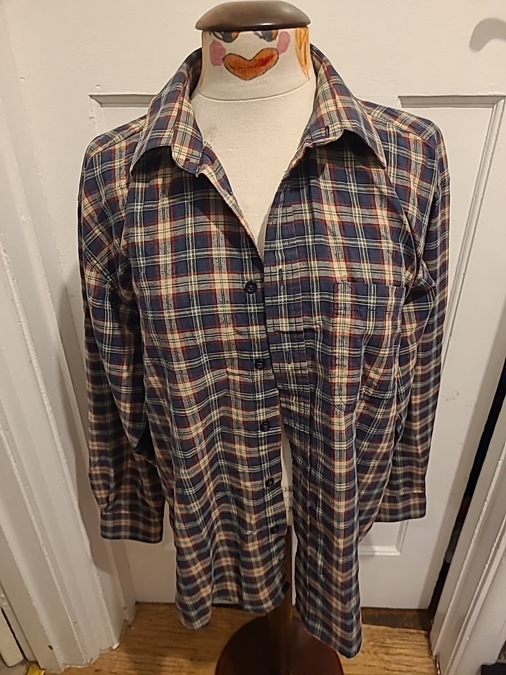 Mens Northwood Size Medium Multi Check Long Sleeved Shirt