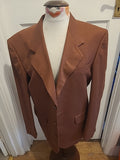 Mens Classic Man Size 38" Purple Lined Suit Jacket
