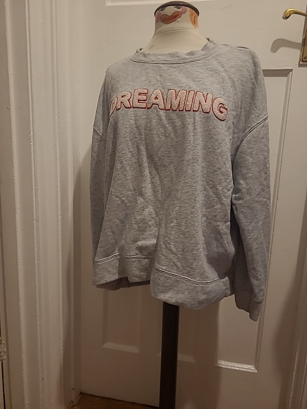 Ladies H&M Size XL Grey "Dreaming" Sweatshirt