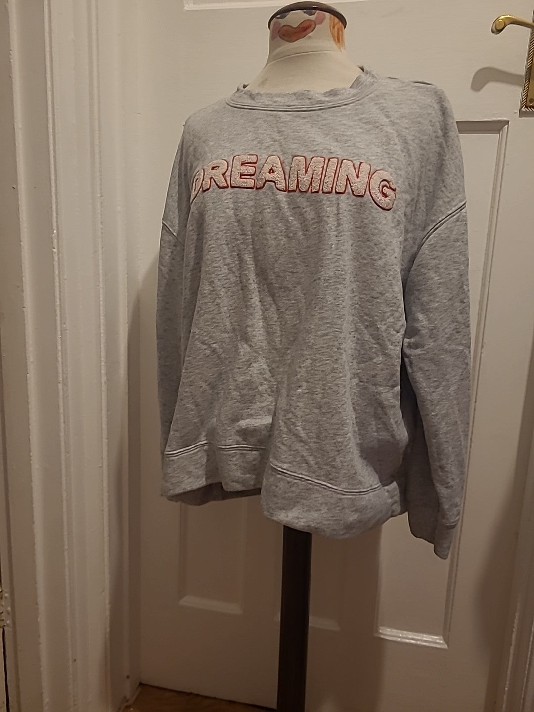 Ladies H&M Size XL Grey "Dreaming" Sweatshirt