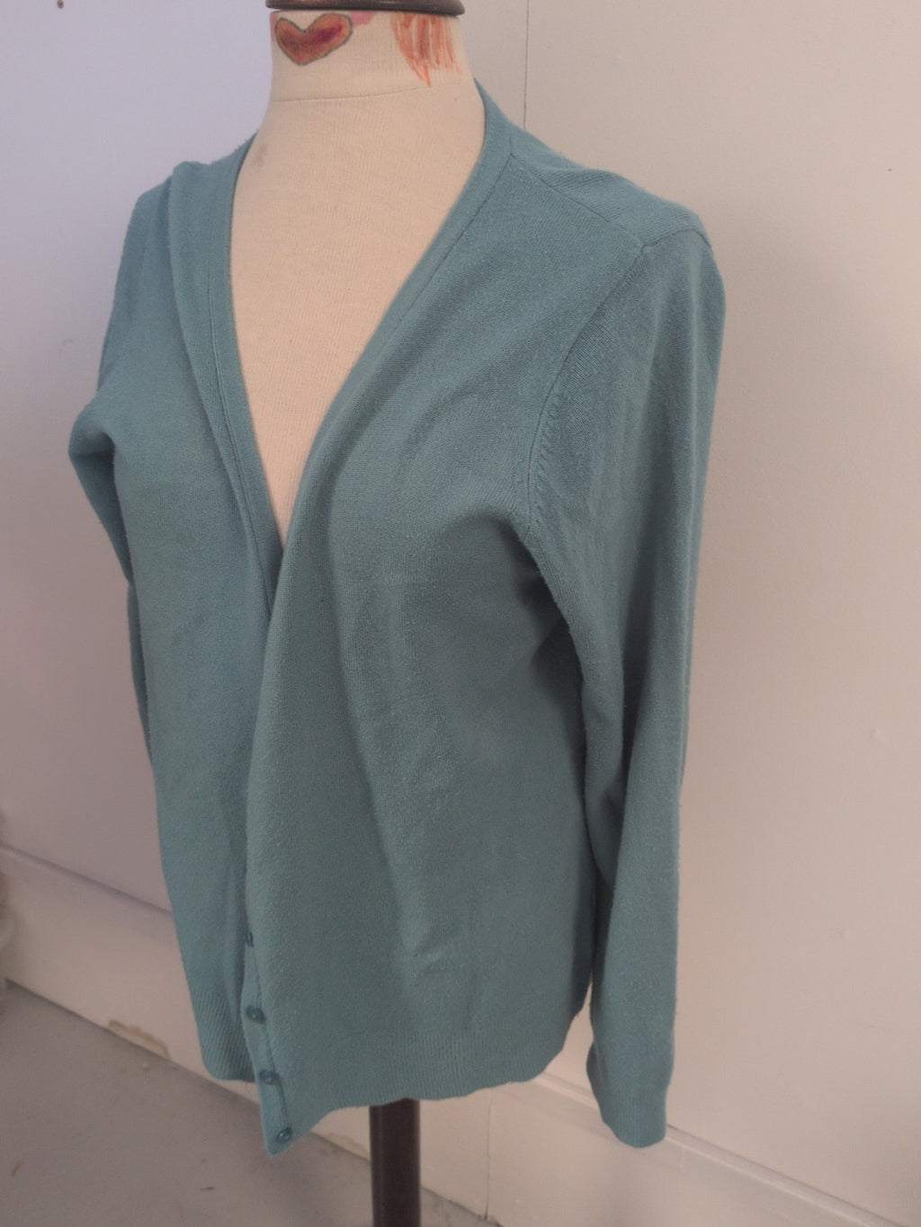 Tu 20 Aqua Turquoise Buttoned Cardigan