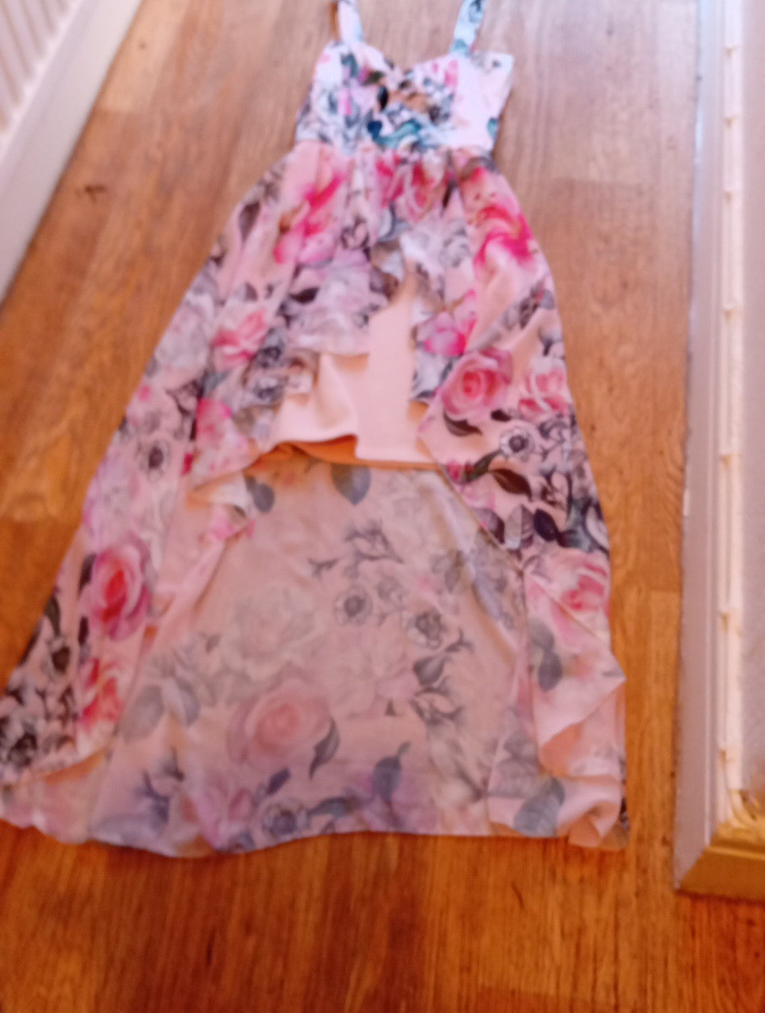 Ladies Stylewise Size 10 Pink Floral Sleeveless Dress