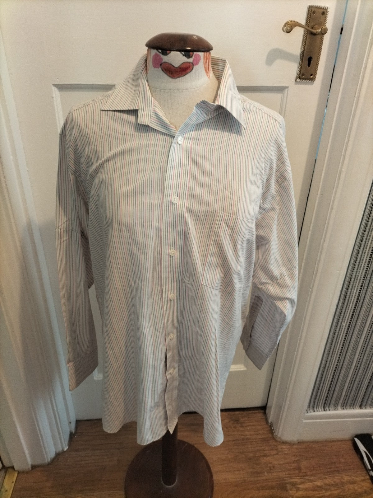 Mens Van Heusen 16" Non Iron Striped Shirt