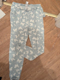 Ladies Peacocks 14-16 Pale Green And White Butterfly Pyjama Bottoms