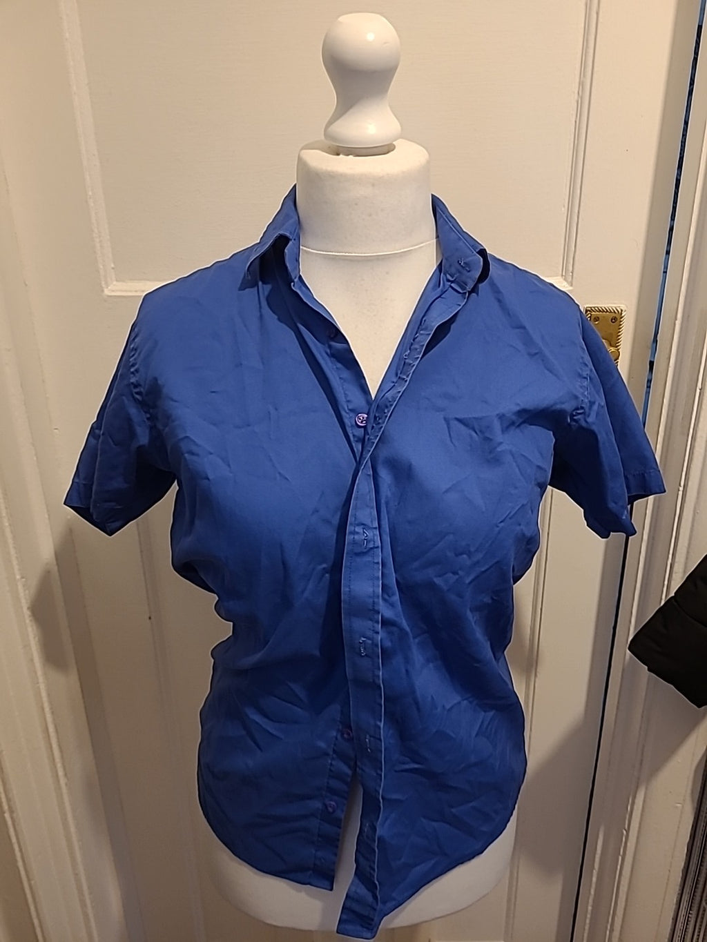 Mens Lyon Becker Size Small Blue Shirt Short Sleeved