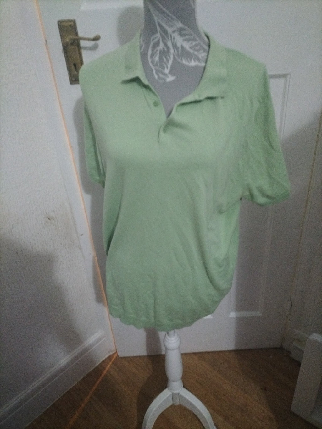Mens George Size Large Green Polo