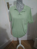 Mens George Size Large Green Polo