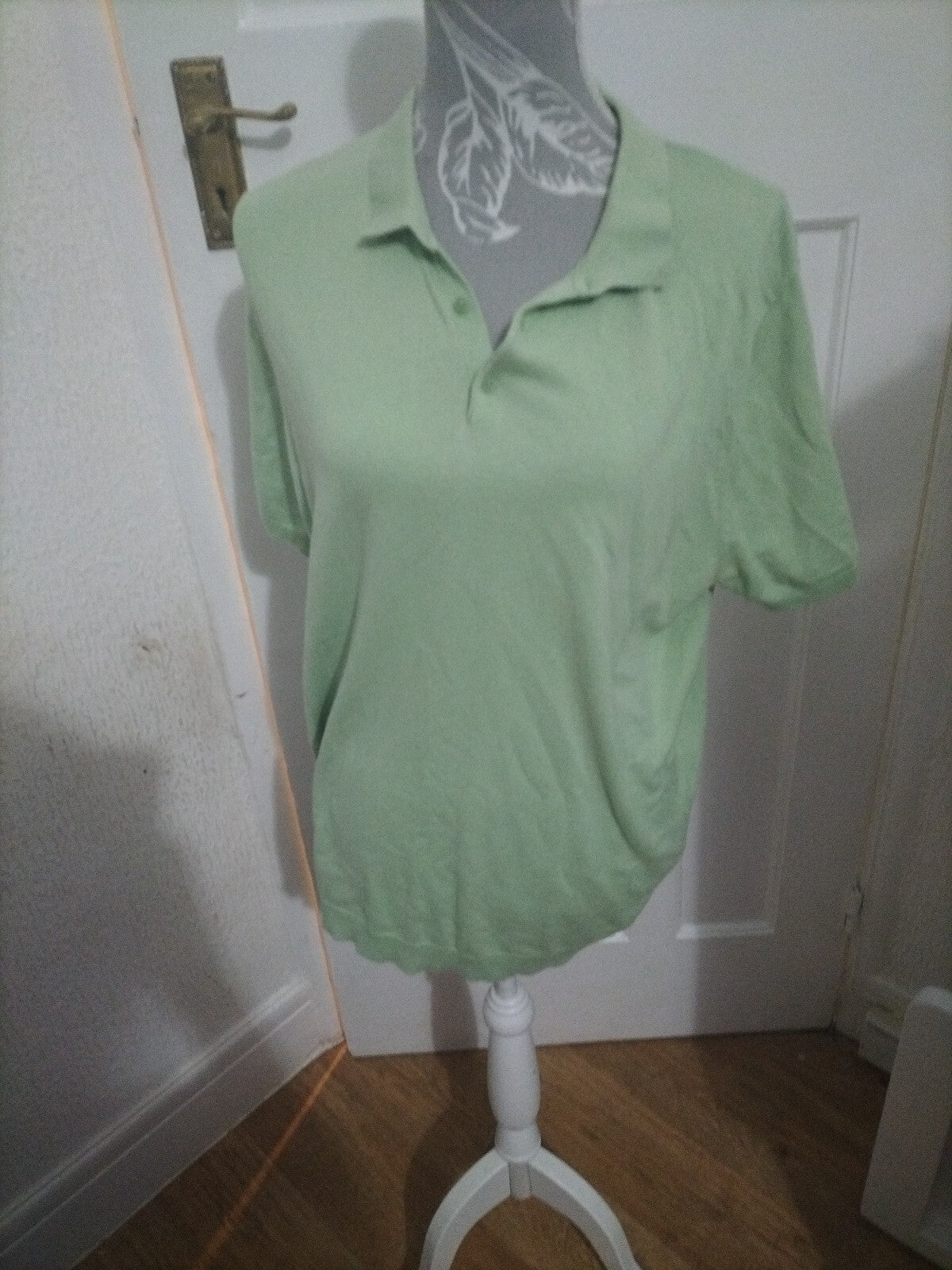 Mens George Size Large Green Polo