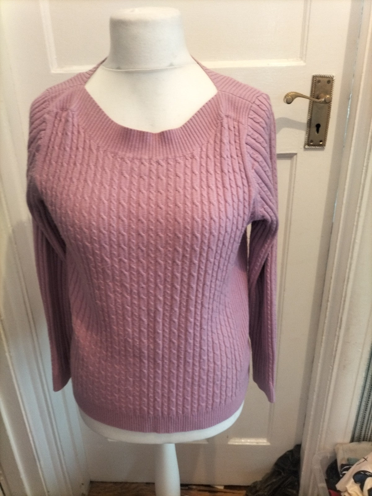 M&Co 14 Pink Ribbed Jumper Pullover