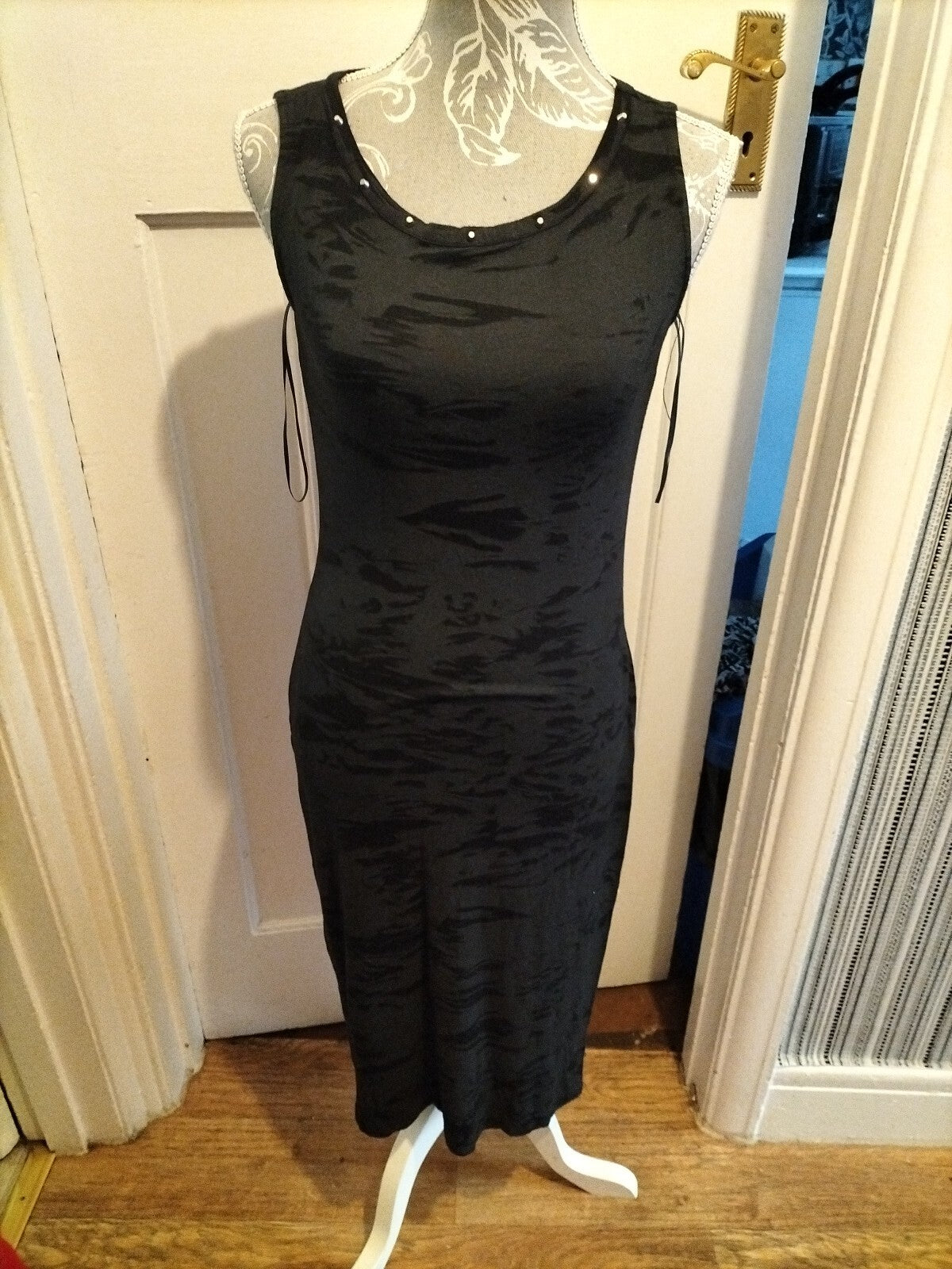 Ladies Primark Size 8 Black Sleeveless Dress