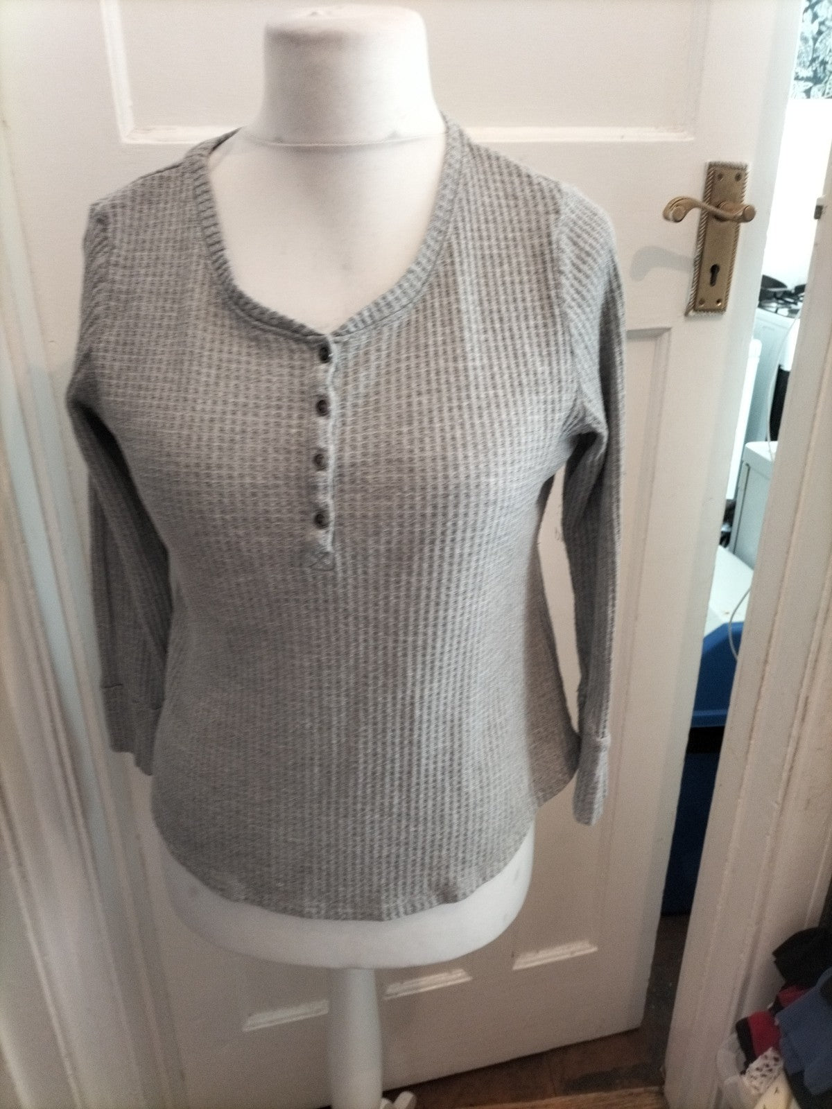 Papaya 14 Grey Texture Jumper Lightweight Blouse
