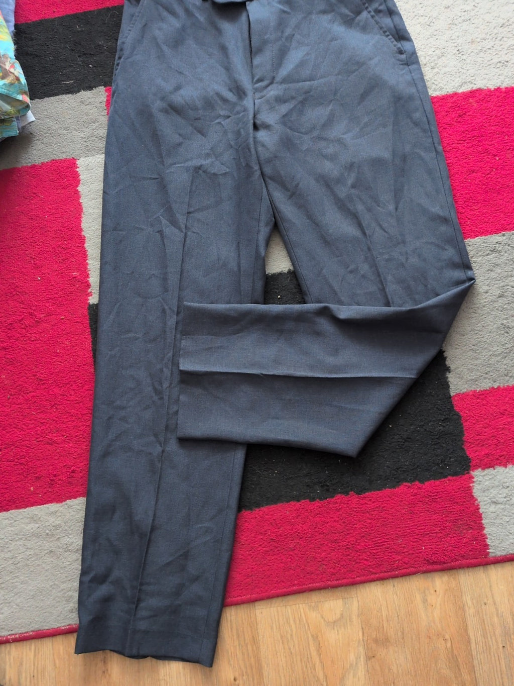 Taylor & Wright Fine Tailoring 32R Navy Trousers