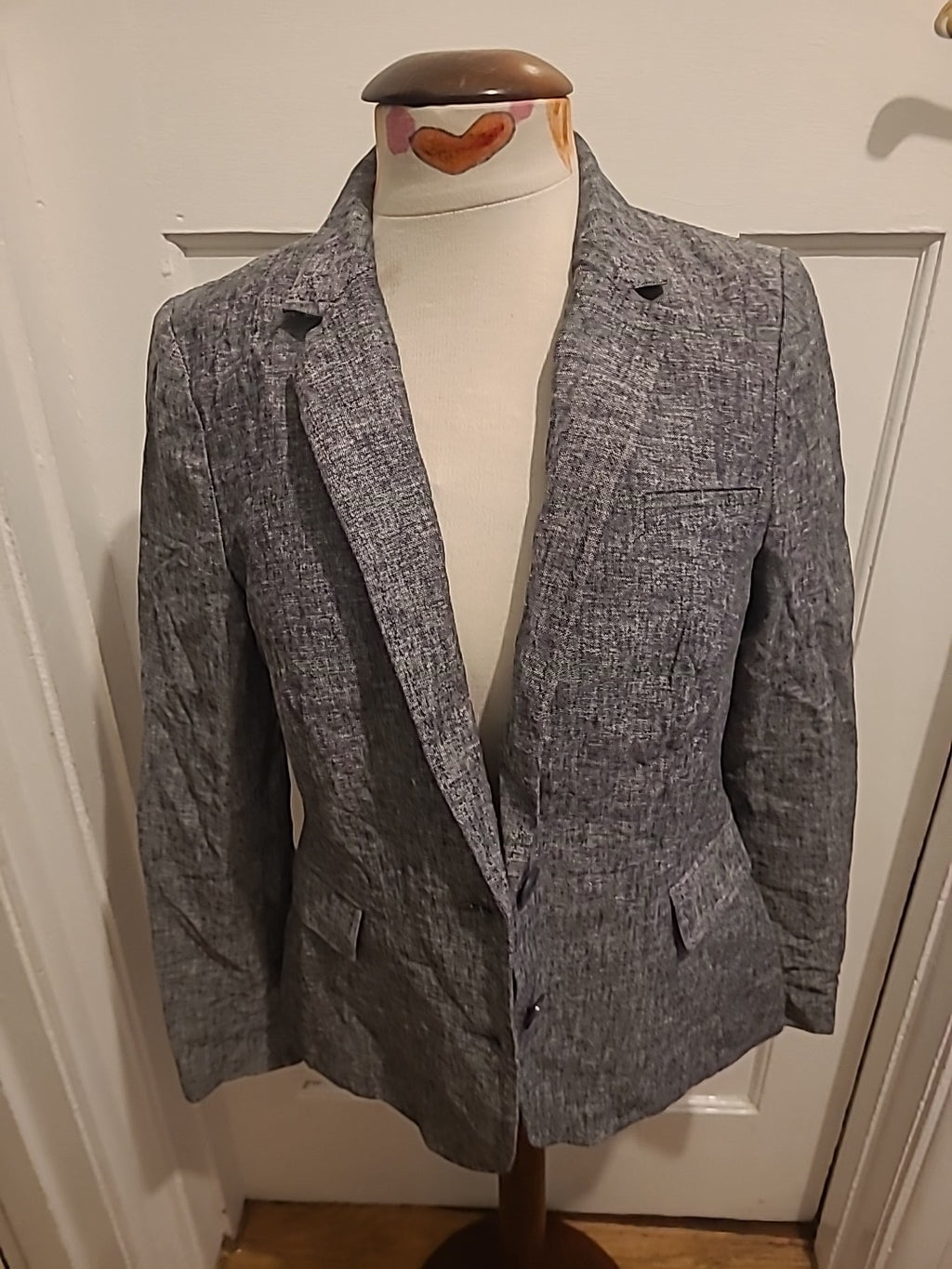 Ladies Tu Size 10 Grey Lined Blazer