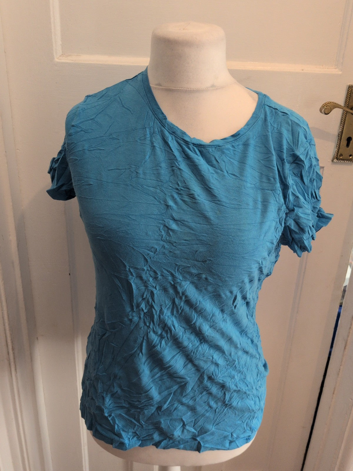 Primark Large Blue Stretch Crew T-shirt